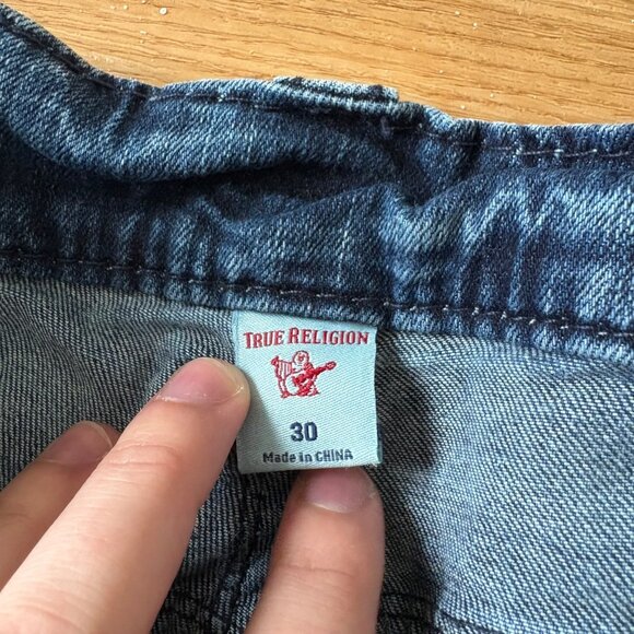 True Religion Rocco Relaxed Skinny Moto Leg MR Denim Jeans Blue Men’s Size 30 - Picture 10 of 12